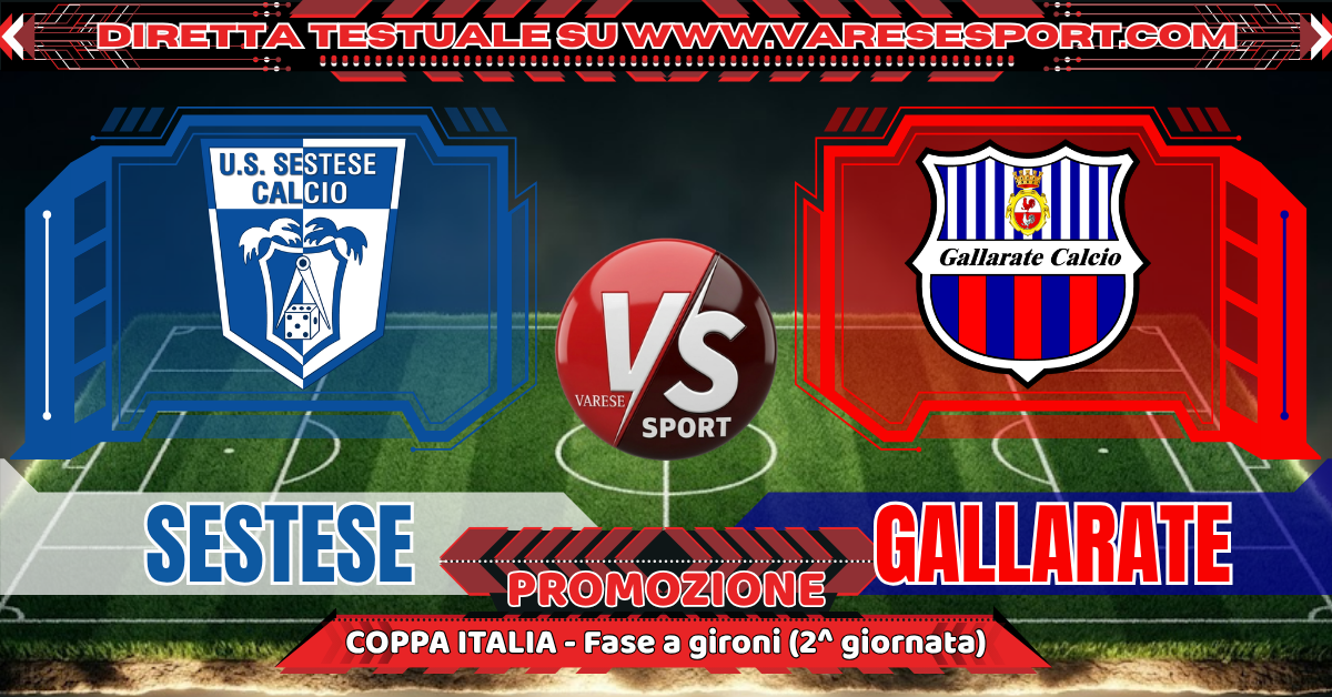 Sestese-Gallarate diretta testuale