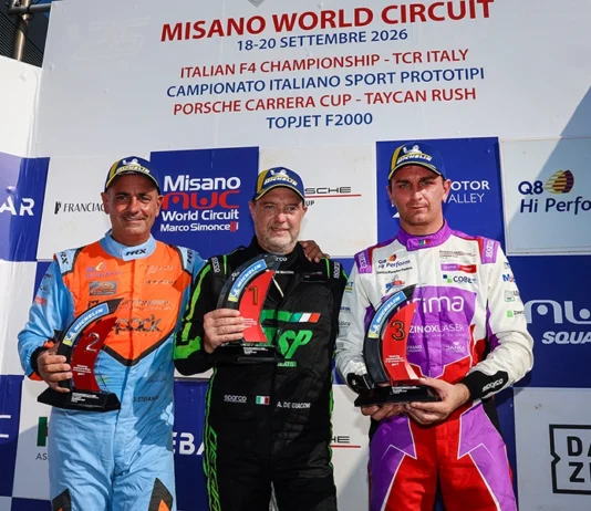 Ebimotors, doppio podio a Misano: De Giacomi e Cerqui si prendono il terzo posto