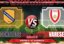 Arconatese – Varese: la diretta