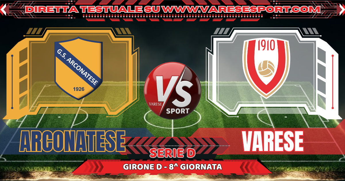Diretta testuale Arconatese-Varese