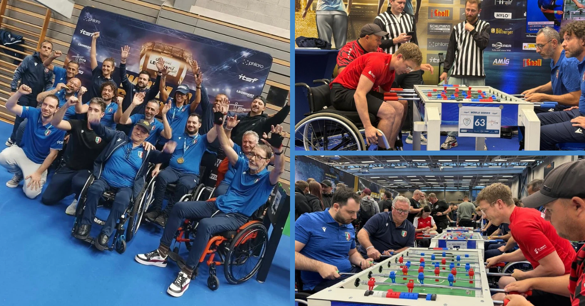 Calcio balilla paralimpico – Clamoroso poker azzurro in Germania, Bonanno: “Un successo che resta nella storia”