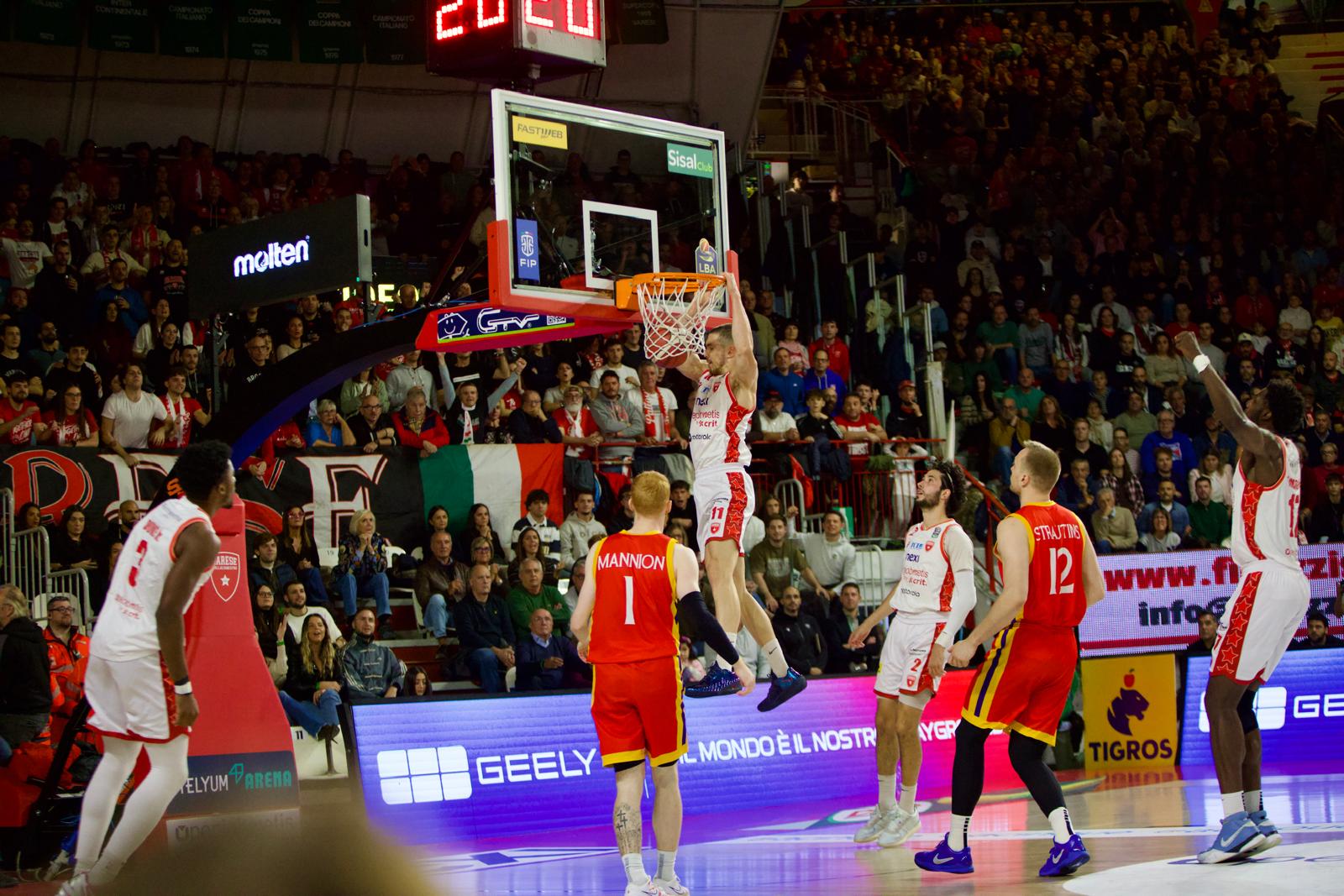 Nikolic Leads Varese to 110-103 Overtime Win vs BC Roma, says VareseSport