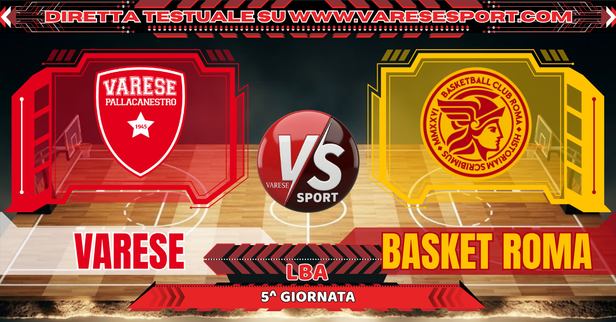 Pallacanestro Varese – BC Roma diretta testuale