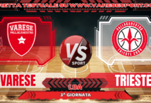 Varese-Trieste, la diretta