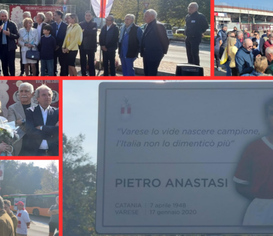 VIDEO | Pietro Anastasi per sempre nel cuore di Varese: piazzale gremito per l’intitolazione al “calciatore del secolo”