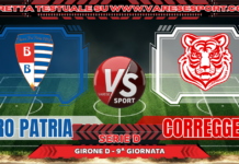 Pro Patria – Correggese, la diretta