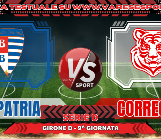 Pro Patria – Correggese, la diretta