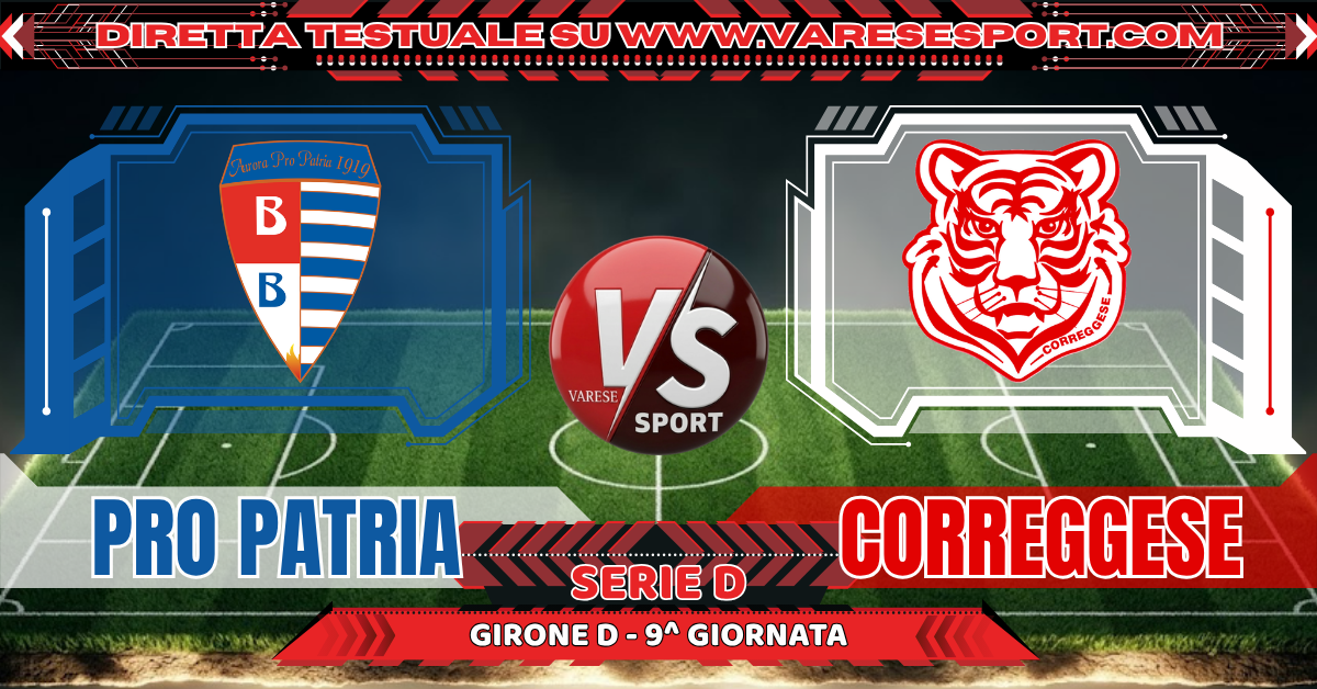 Pro Patria – Correggese diretta testuale