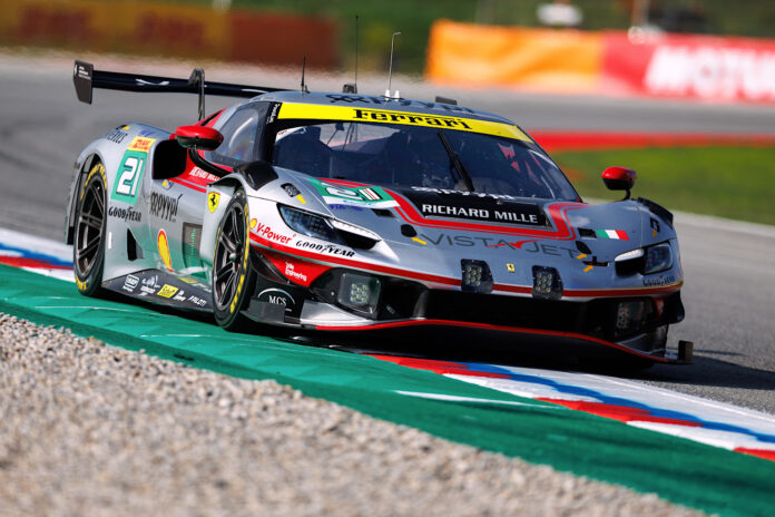 Rovera action Ferrari 296 GT3 Evo Barcelona FiaWec 2026 ph.Ferrari.com