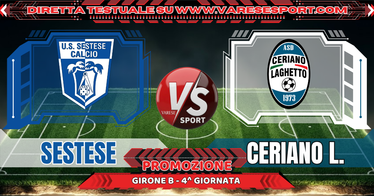 Sestese-Ceriano Laghetto diretta testuale