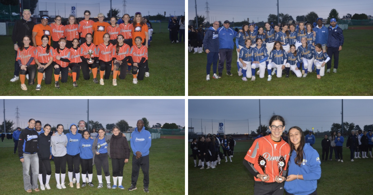 Softball giovanile, successo per il “Piccole Stelle”: vince il Piemonte U13. Rotondo: “Livello altissimo”