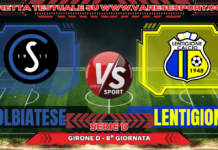Solbiatese – Lentigione: la diretta