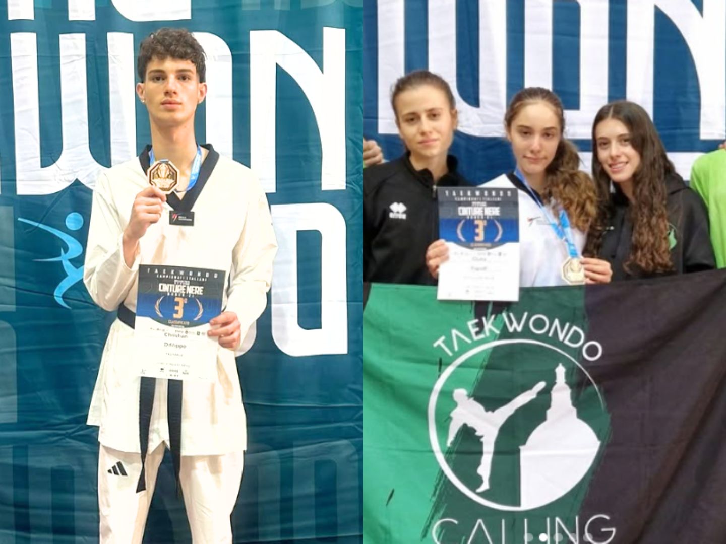 Taekwondo – Bronzo per Difilippo e Papoff ai Campionati Italiani U21 e pass per gli Assoluti di novembre