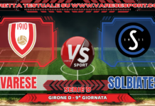 Varese – Solbiatese in diretta