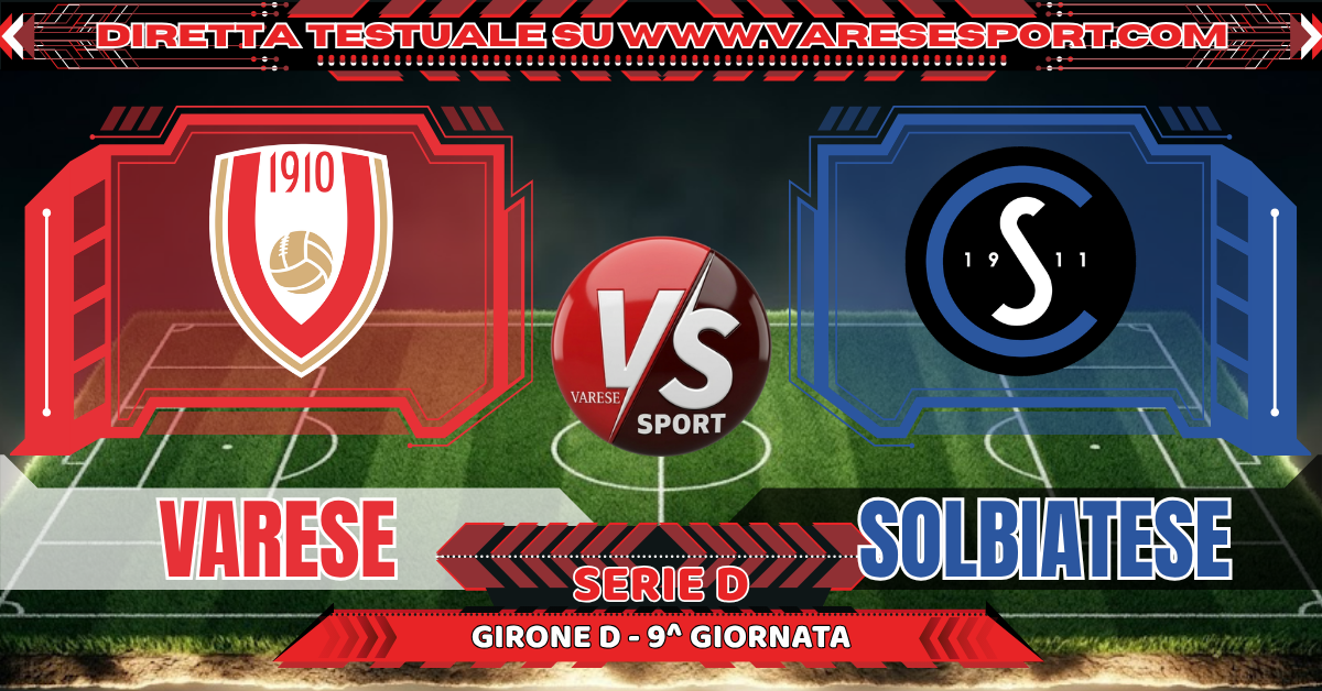 Varese – Solbiatese diretta testuale