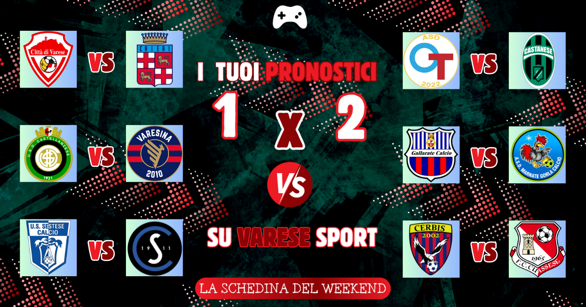 I tuoi pronostici – Varesina e Cuassese vincono i derby, Solbiatese e Gallarate inarrestabili